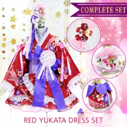 New Yukata Red set