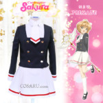 Card Captor Sakura Clear Arc Cosplay Costume School Uniform Girl Women