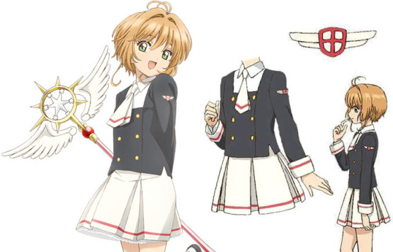 Card Captor Sakura Cosplay Costume School Uniform DIY Patch