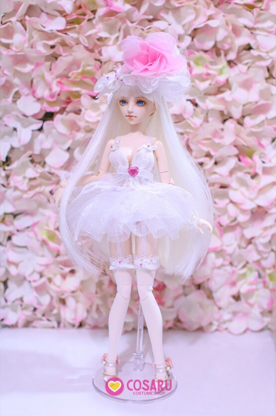 doll Lingerie white slip dress