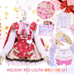 Sale Holiday Gingerbread Red Lolita Unicorn Cosplay Costume