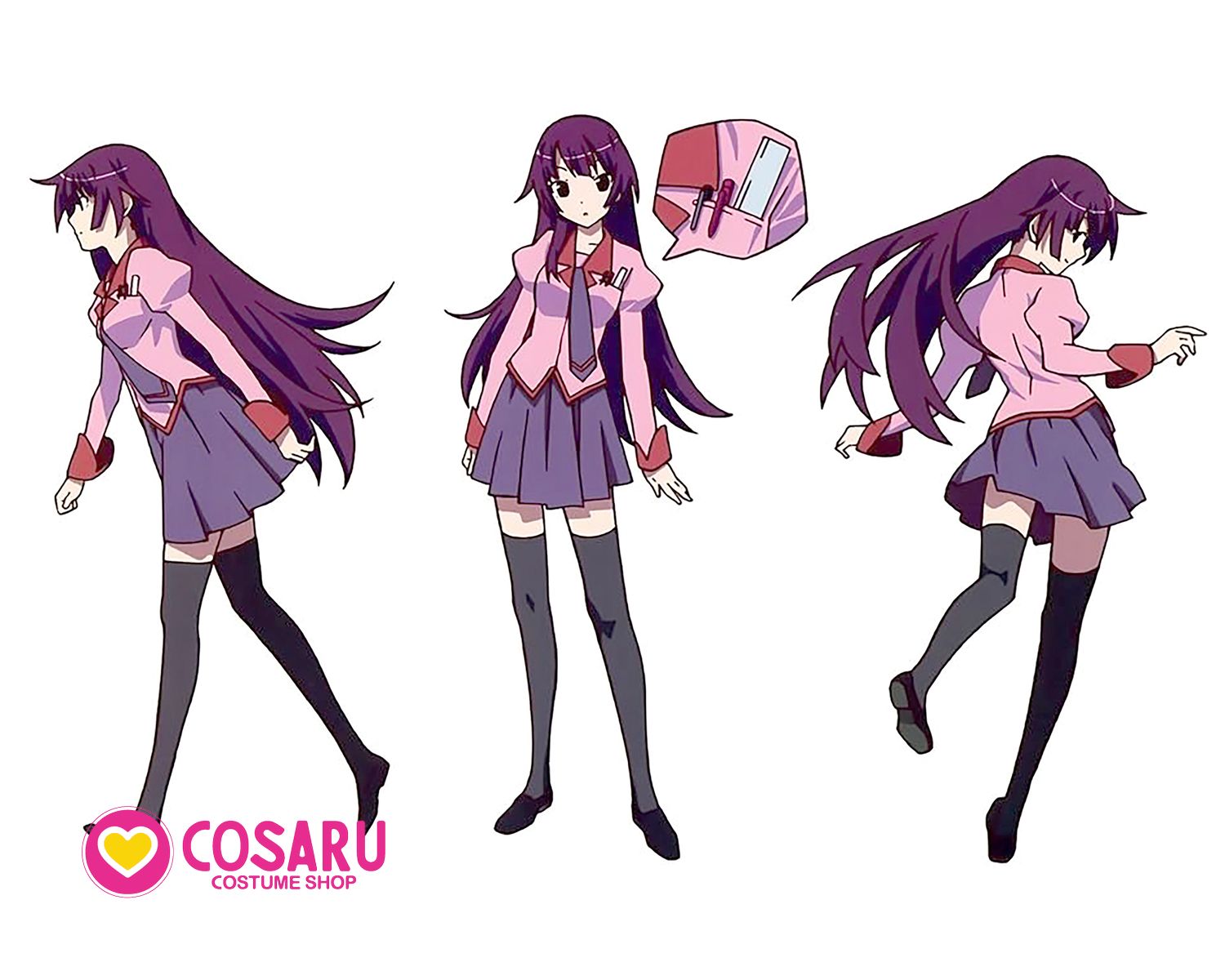 bakemonogatari uniform cosaru