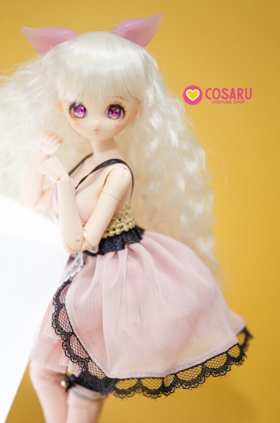 doll Lingerie RosePinkBlack slip dress