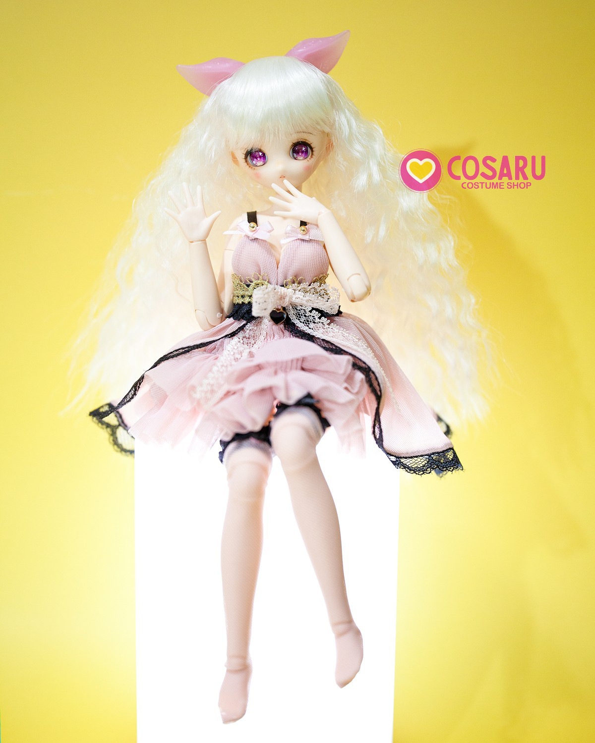 doll Lingerie RosePinkBlack slip dress