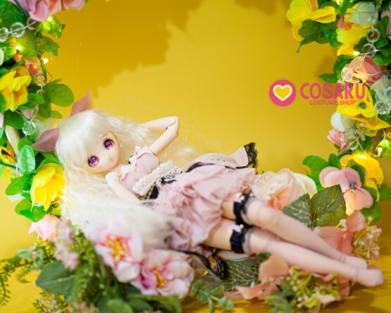 doll Lingerie RosePinkBlack slip dress