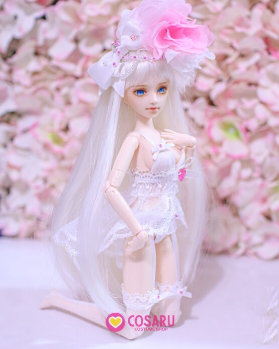 doll Lingerie white slip dress