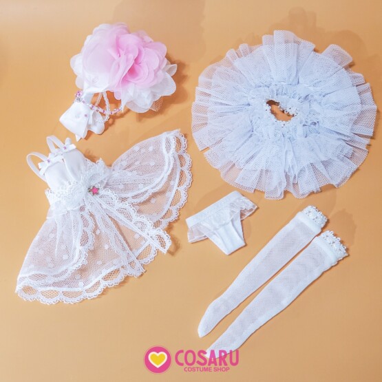 doll Lingerie white slip dress