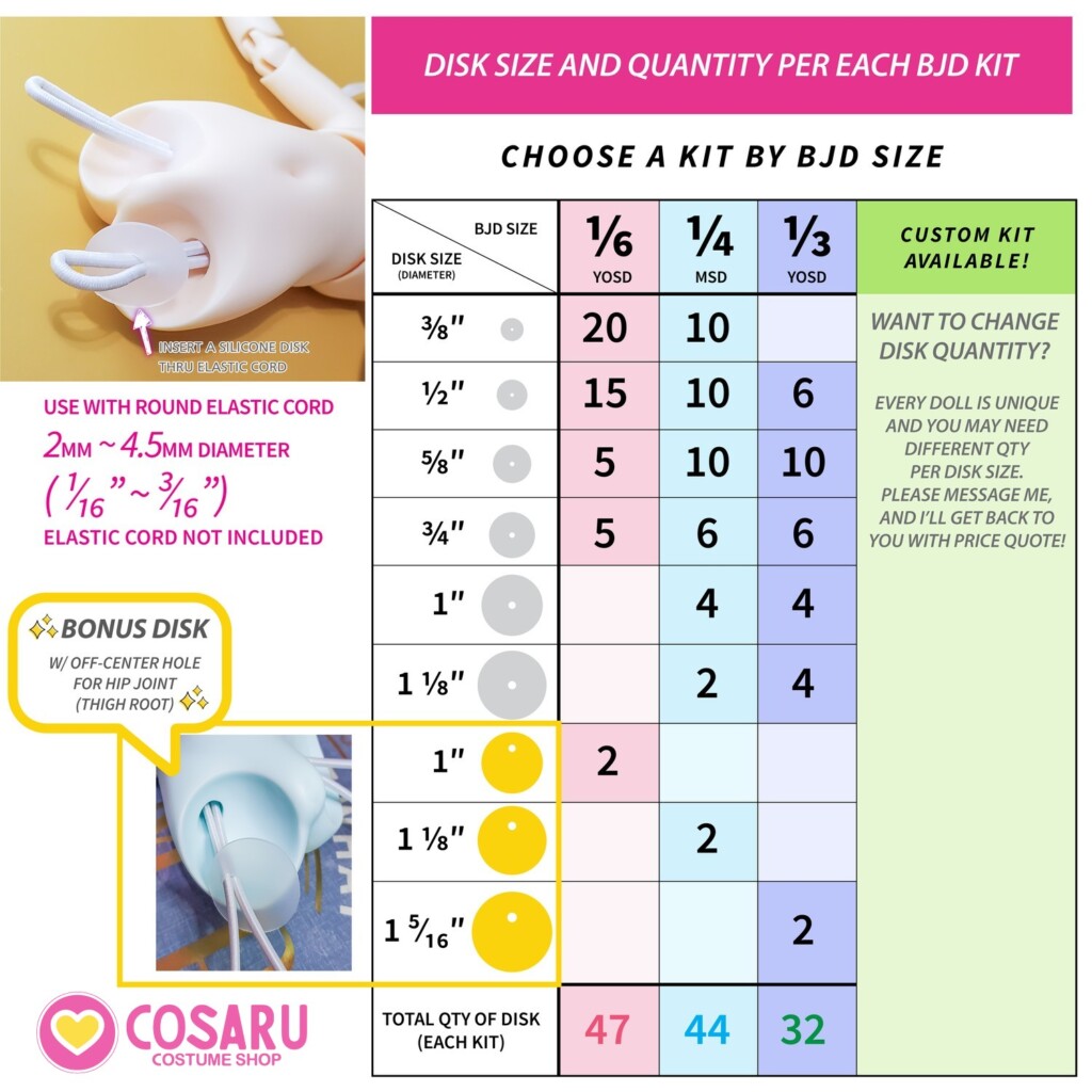 doll kip silicone kit size cosaru