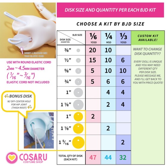 doll kip silicone kit size cosaru
